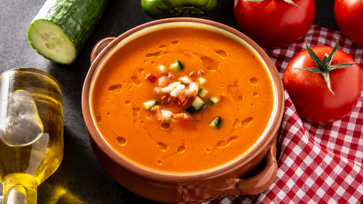 Receta de gazpacho con aceite nuevo 